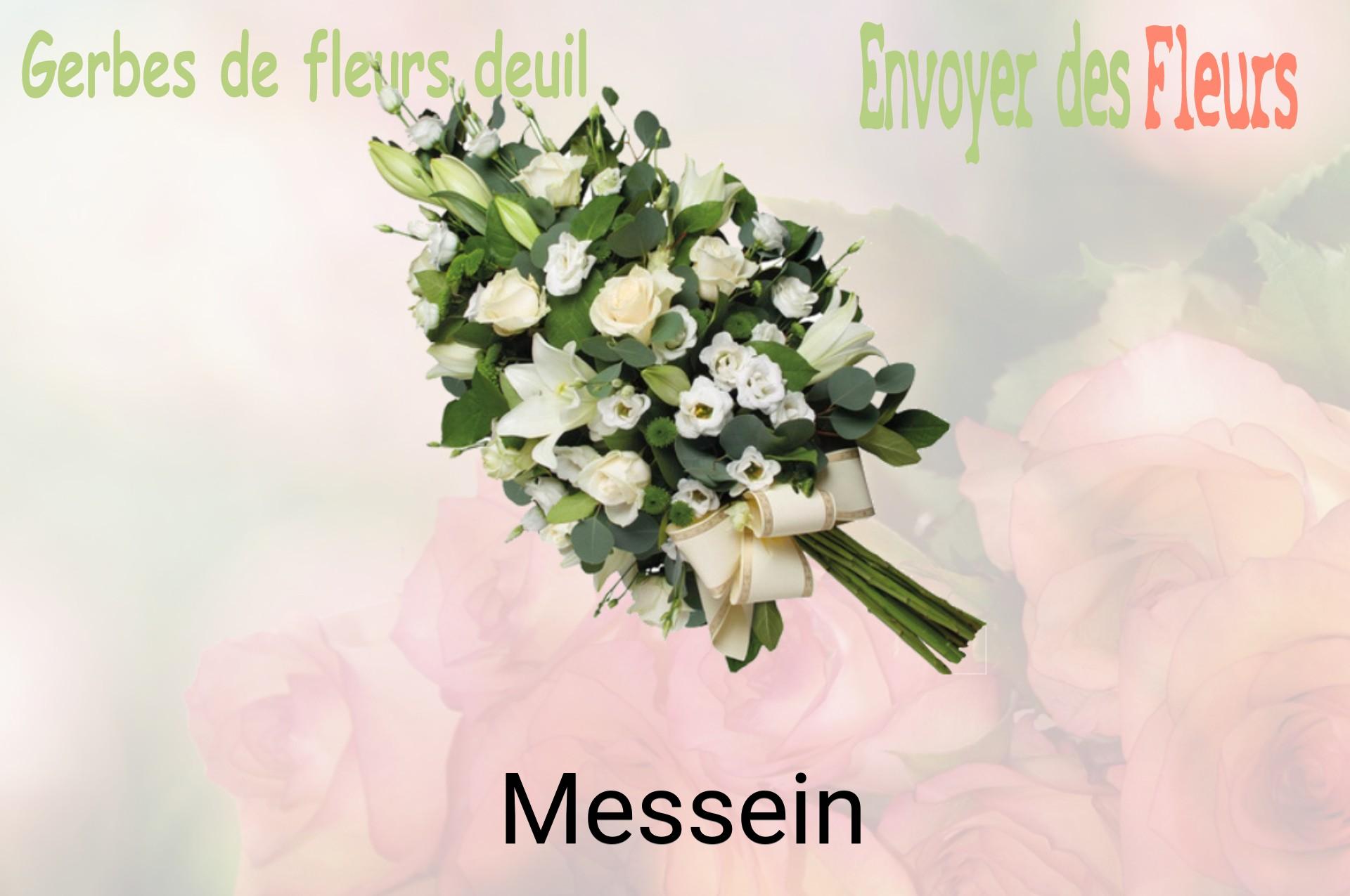 Gerbe de fleurs de deuil livrée à Messein